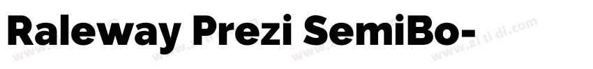 Raleway Prezi SemiBo字体转换